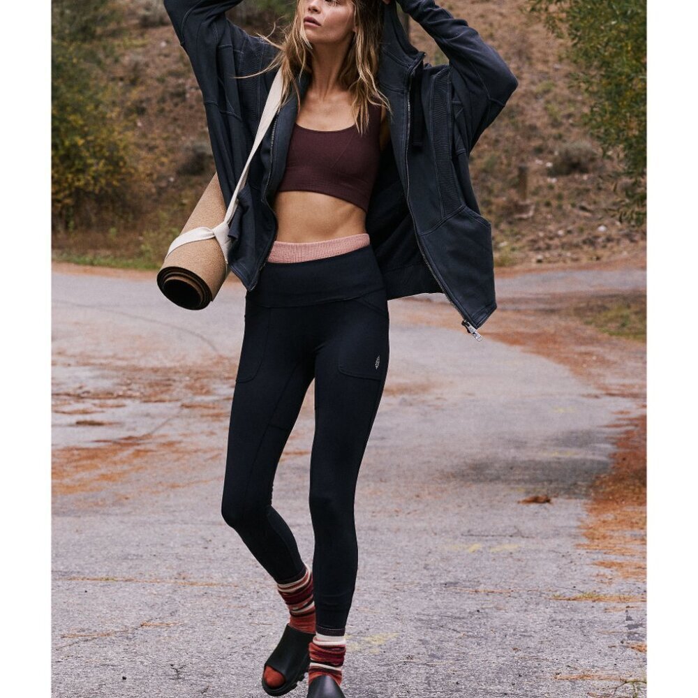 FP Women's Charcoal Zip-Up Hoodie - Picture 8 of 9